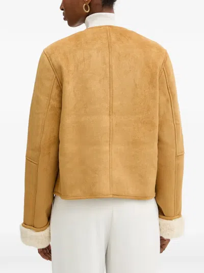 Morgan Button-fastening Jacket In Brown