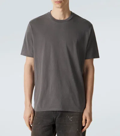 Our Legacy Mens Worn Black Boxy Short-sleeve Cotton-jersey T-shirt In Gray