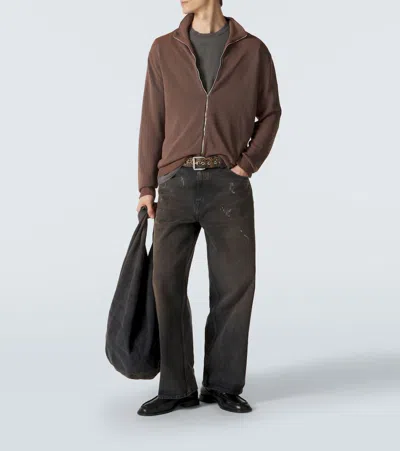 Our Legacy Mens Worn Black Boxy Short-sleeve Cotton-jersey T-shirt In Gray