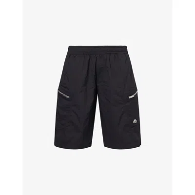 Moose Knuckles Topflight Cargo Shell Shorts In Black
