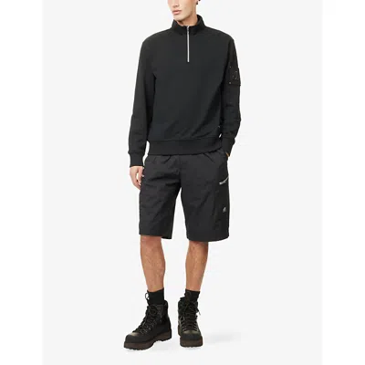 Moose Knuckles Topflight Cargo Shell Shorts In Black