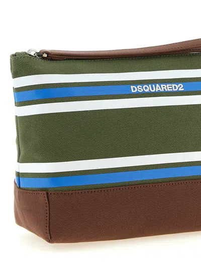 Dsquared2 'd2 College' Beauty Case In Green
