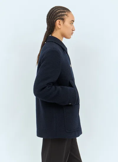 Gucci Checked Wool Coat In Multi