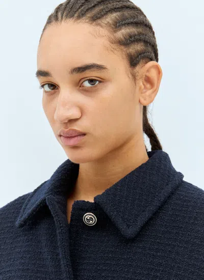 Gucci Checked Wool Coat In Multi