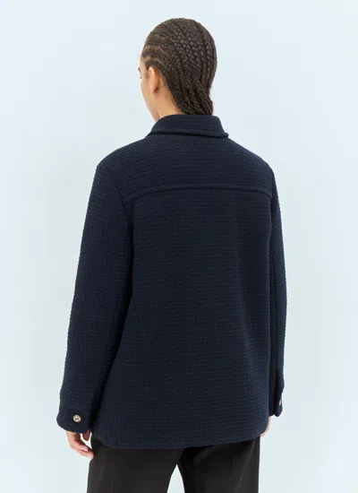 Gucci Checked Wool Coat In Multi