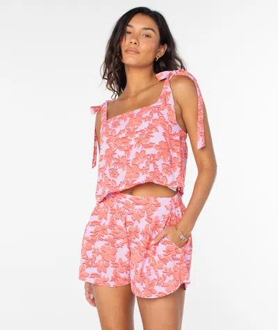 Roxy Sunny Adelaide Top In Pink