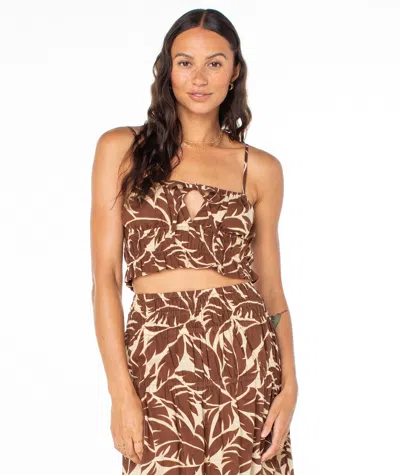 Roxy Sunset Mist Ii Top In Brown