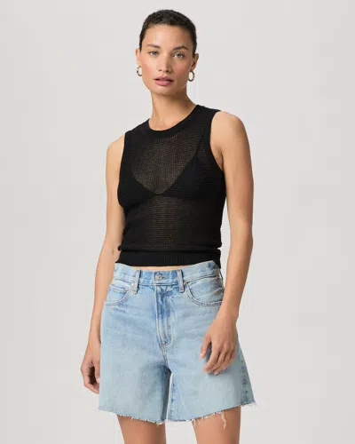 Paige Dani Short Finished Hem In Blue