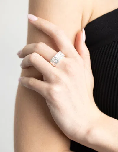 Lovisa Silver Plated Mixed Shape Cocktail Ring In Silver