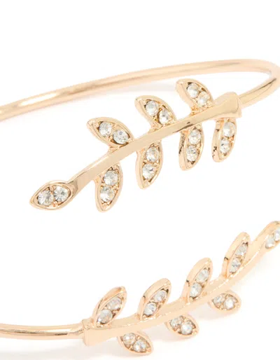 Lovisa Gold Leaf Wrap Cuff Bangle In Gold