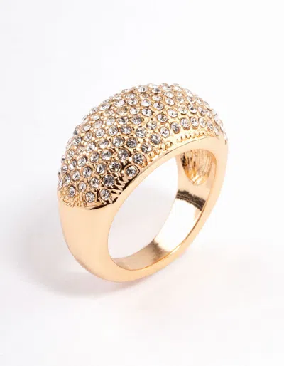 Lovisa Gold Pave Dome Ring In Gold