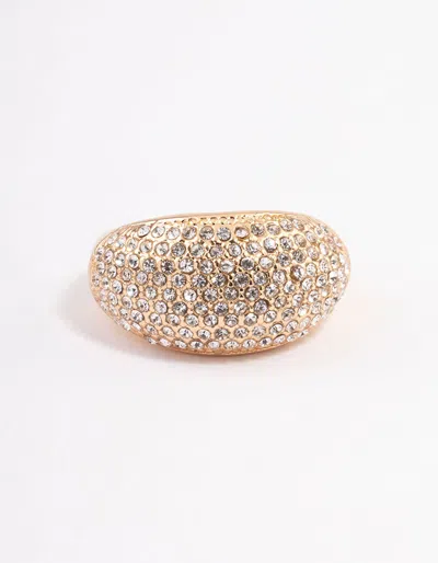 Lovisa Gold Pave Dome Ring In Gold