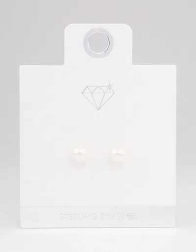 Lovisa Sterling Silver Pearl Stud Earrings In Neutral