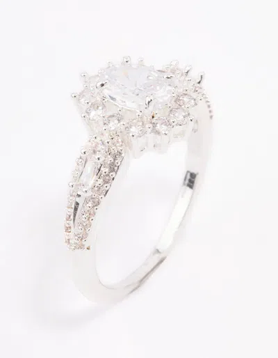 Lovisa Silver Plated Opulent Statement Ring In Pattern