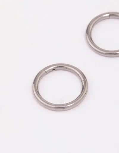 Lovisa Titanium Sleeper Earrings In Silver