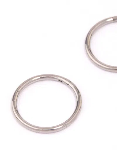 Lovisa Titanium Sleeper Earrings In Silver