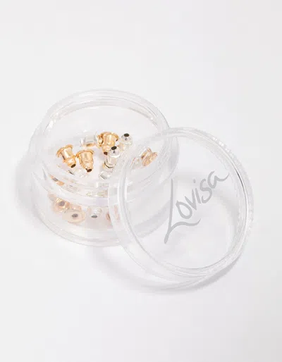 Lovisa Gold & Silver Mixed Earring Backing Kit In Multi