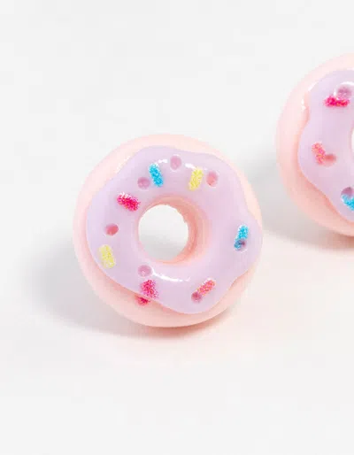 Lovisa Plastic Sprinkle Doughnut Stud Earrings In Multi