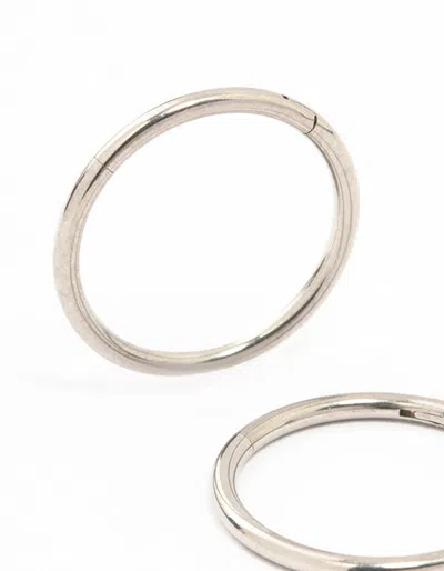 Lovisa Titanium Sleeper Earrings In Silver