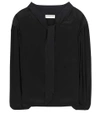 BALENCIAGA SILK-BLEND BLOUSE,P00217096