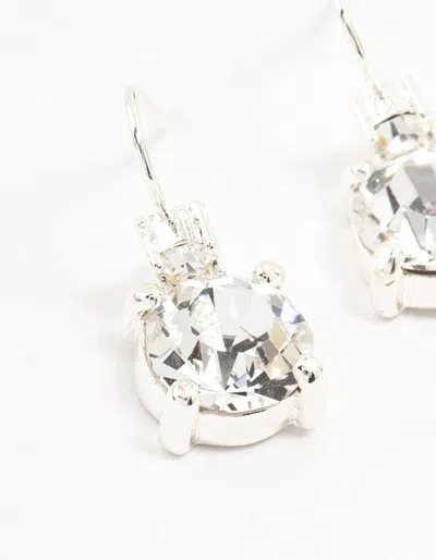 Lovisa Silver Multiple Czech Crystals Drop Earrings In Silver