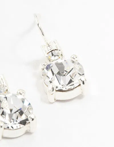 Lovisa Silver Multiple Czech Crystals Drop Earrings In Silver
