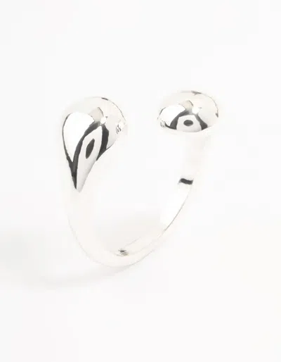 Lovisa Silver Plated Sphere Wrapped Ring In Silver