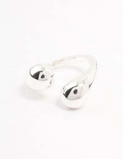 Lovisa Silver Plated Sphere Wrapped Ring In Silver