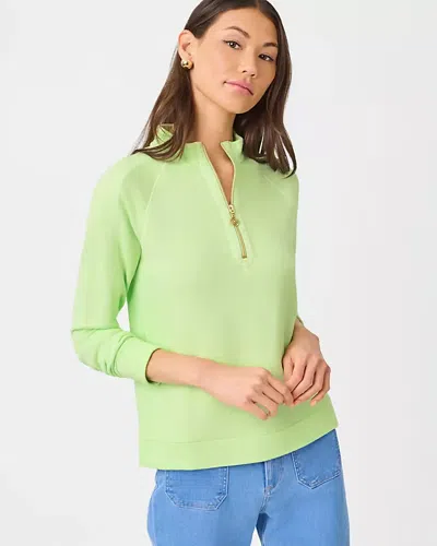 Lilly Pulitzer Ashlee Half-zip Pullover In Green
