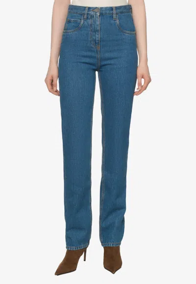 Etro Basic Wide-leg Jeans In Blue