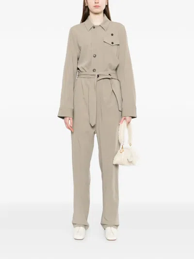 Setchu Button Belted Jumpsuit In Multi