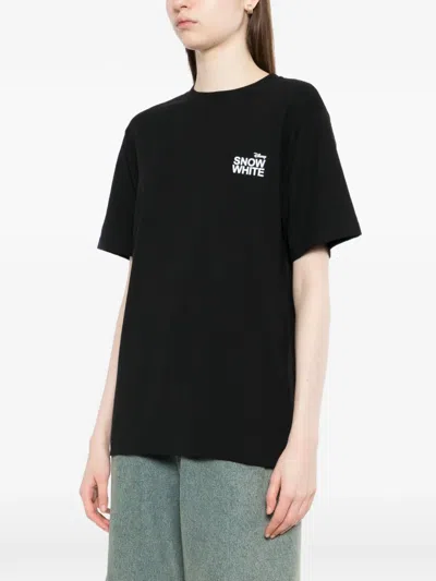 Coperni Snow White T-shirt In Black
