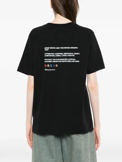 Coperni Snow White T-shirt In Black