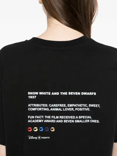 Coperni Snow White T-shirt In Black