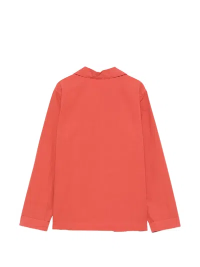 Aspesi Chest-pocket Buttoned Blouse In Red