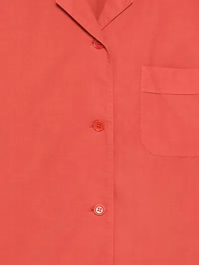 Aspesi Chest-pocket Buttoned Blouse In Red