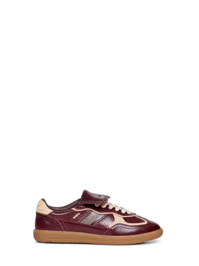Alohas Tb.490 Club Patent Deep Burgundy Leather Sneakers In Brown