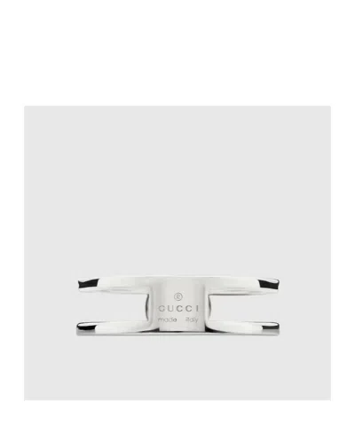 Gucci Interlocking Ring In White