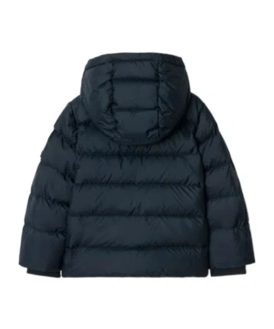 Burberry Down Jacket In Blue