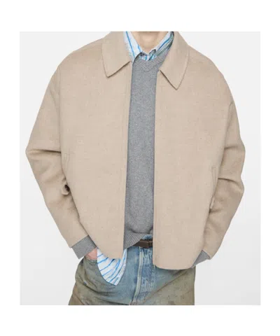 Acne Studios Zip-front Jacket In Brown