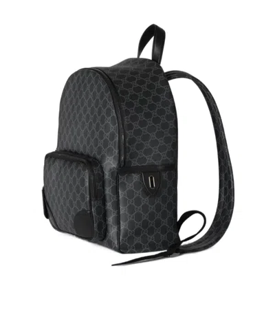 Gucci Gg Emblem Medium Backpack In Black
