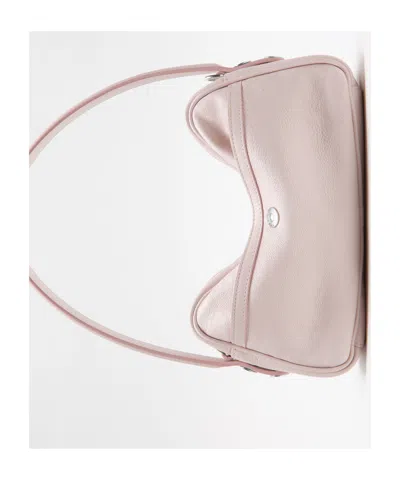 Acne Studios Logo-print Shoulder Bag In Pink