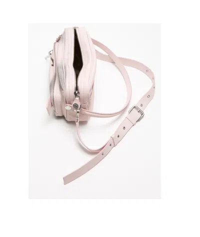 Acne Studios Logo-print Shoulder Bag In Pink