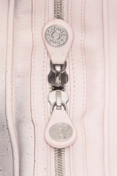 Acne Studios Logo-print Shoulder Bag In Pink