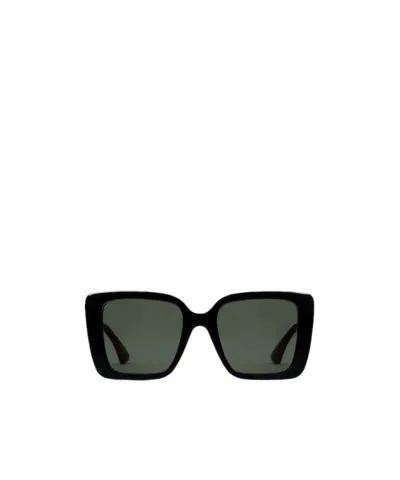 Gucci Square Frame Sunglasses In Black