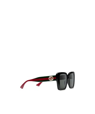 Gucci Square Frame Sunglasses In Black