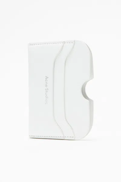 Acne Studios Leather Wallet In White
