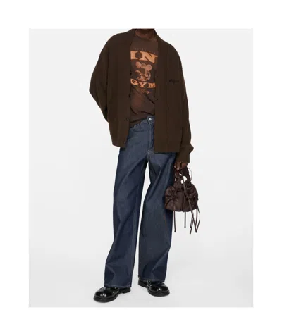 Acne Studios Belt Loop Jeans In Blue