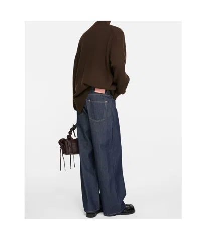 Acne Studios Belt Loop Jeans In Blue