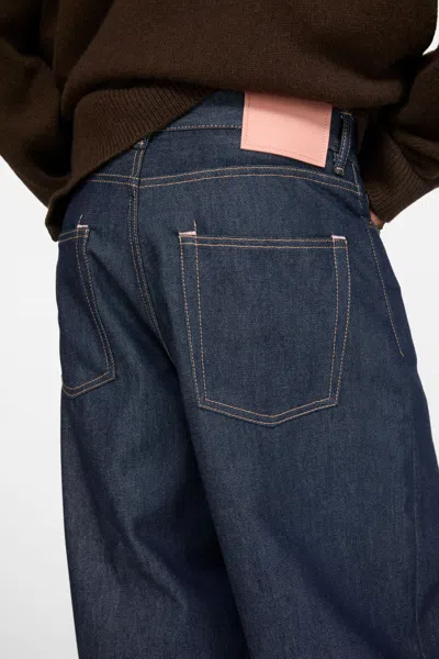 Acne Studios Belt Loop Jeans In Blue